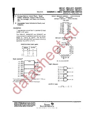 SN74LS37N datasheet  